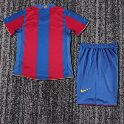 Retro Kids 07/08 Barcelona Home