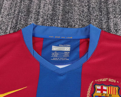 Retro Kids 07/08 Barcelona Home